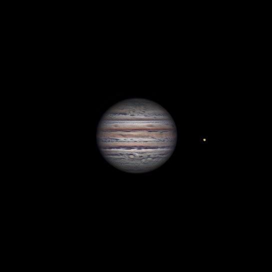 Jupiter opposition with the moon io