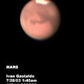 Mars as of 07/28/03