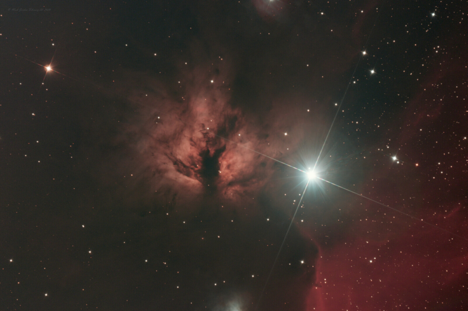 NGC 2024 The Flame Nebula (Size Large) Deep Sky Photo Gallery