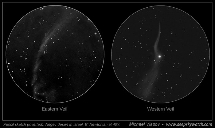 East and west Veil nebula