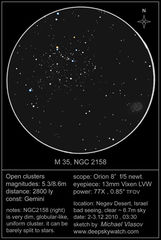 M 35 open cluster