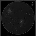 M52, NGC 7635 (bubble nebula) sketch