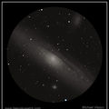 Andromeda galaxy sketch