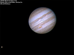 Jupiter & Io (not a composite)