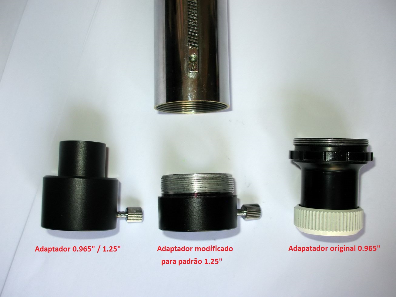 1.25" eyepiece - focuser adapter for vintage refractors
