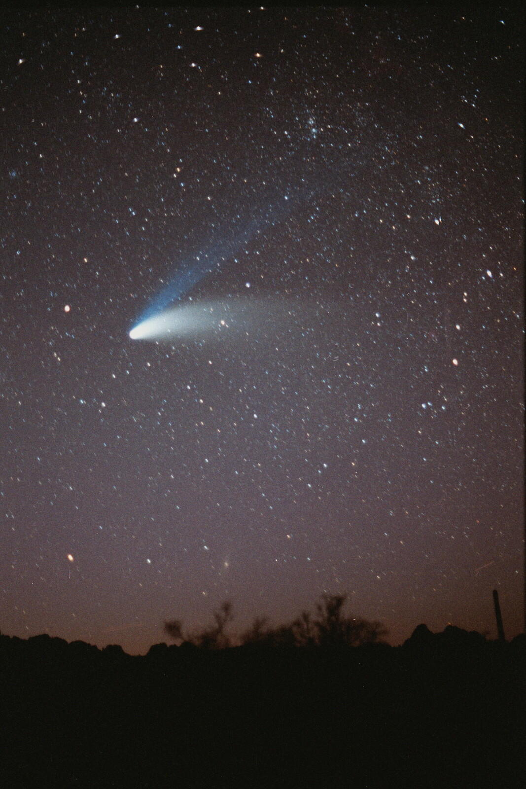 Comet Hale-Bopp photographed near Ajo, AZ        1997