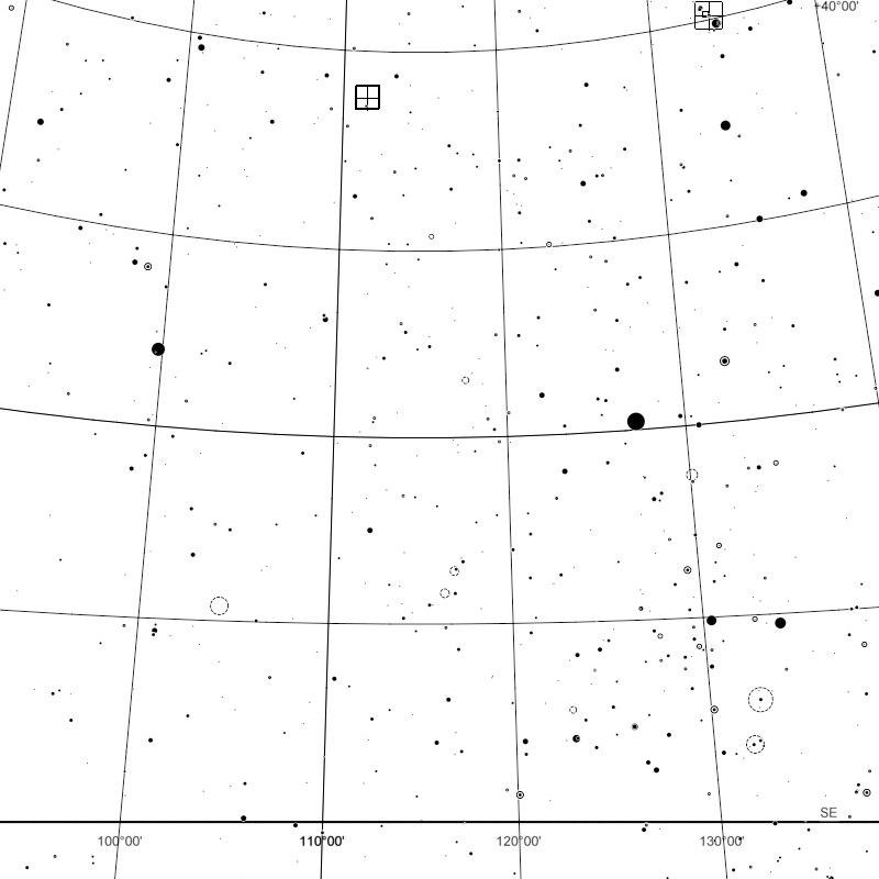 Star Chart Without Constellations