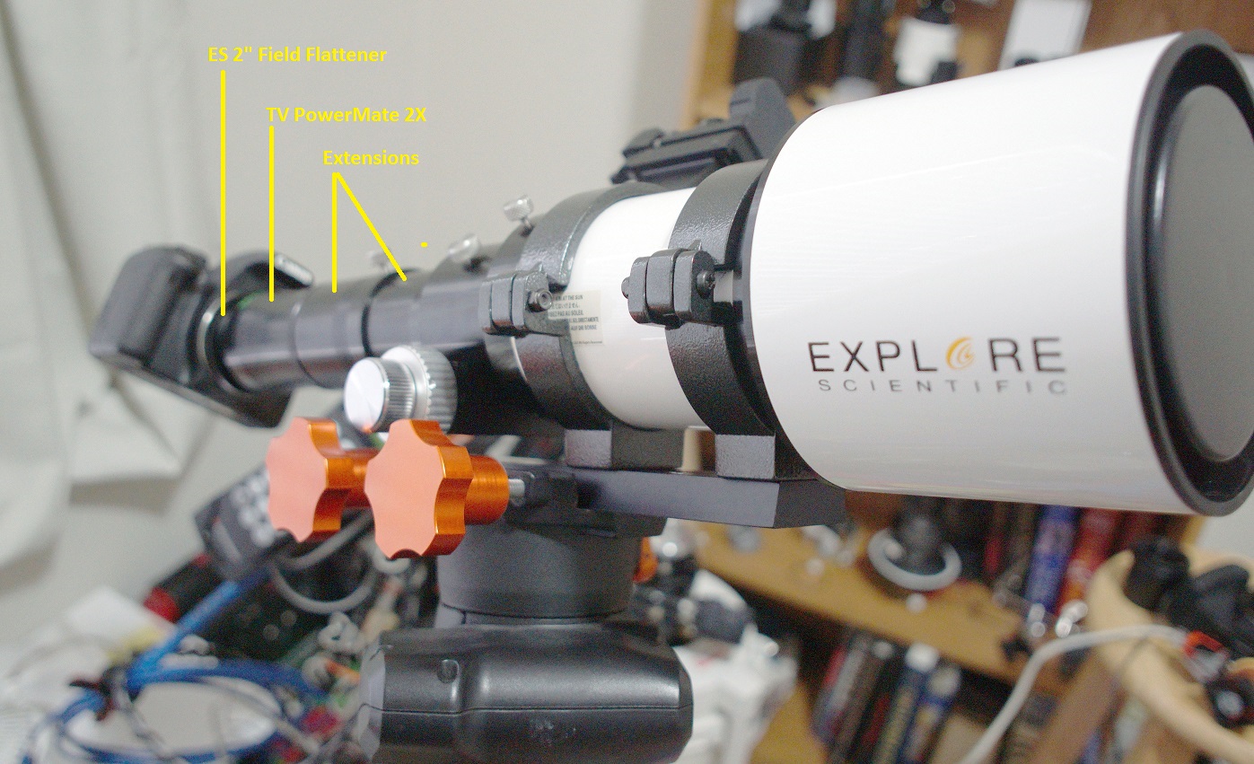 First Light with ES 80ED Triplet (M42 sample) - Beginning Deep Sky Gso Telescope Tube Mounting Rings Set Of 2 90mm 3.54
