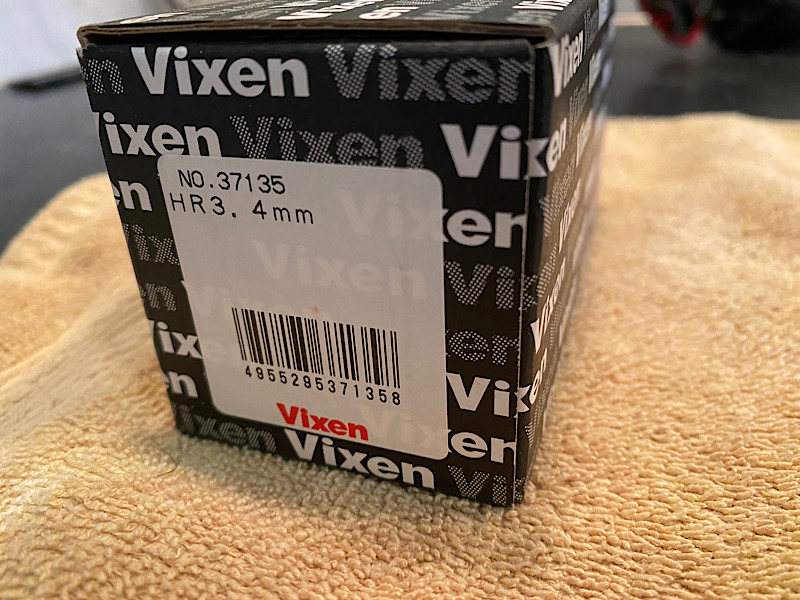 Vixen 1.25" HR High Resolution Eyepiece 3.4mm # 37135