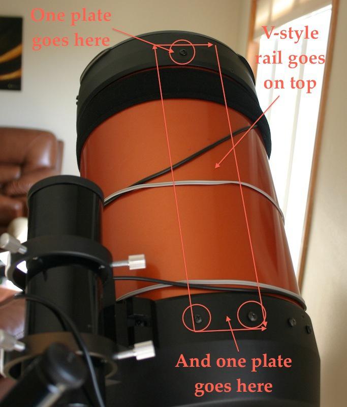 How can I attach mounting rings to C8 tube? - Celestron Computerized  Telescopes - Cloudy Nights
