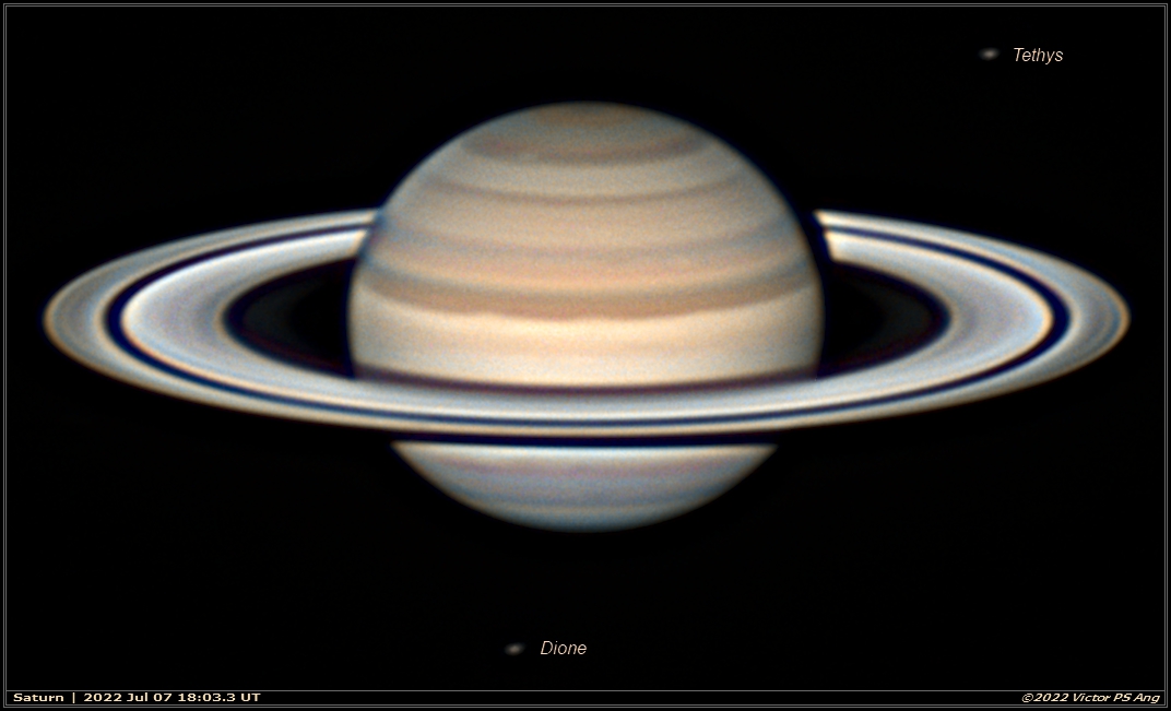 Saturn July 7 with Animation of Saturn's Cloud and moons Rotation - Major &  Minor Planetary Imaging - Cloudy Nights