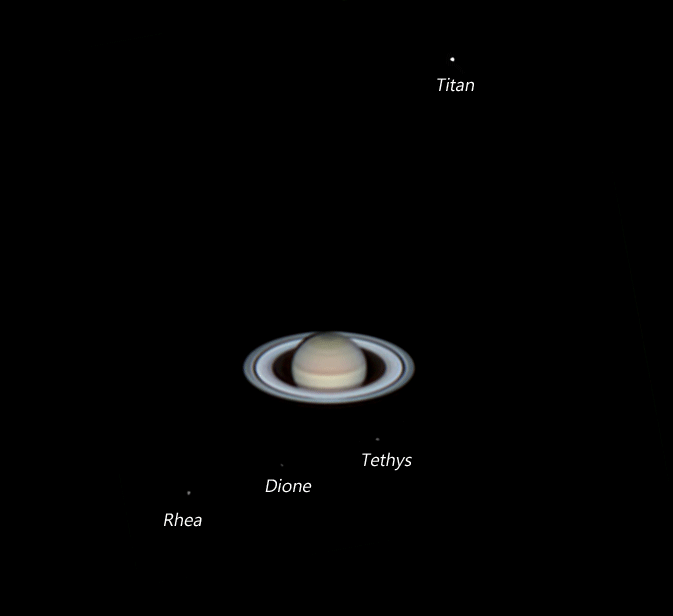Saturn Moons Tracking 30 July Major Minor Planetary Imaging Cloudy Nights