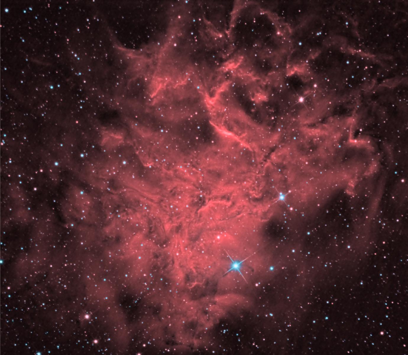 IC405 The Flaming star nebula in SL-RGB
