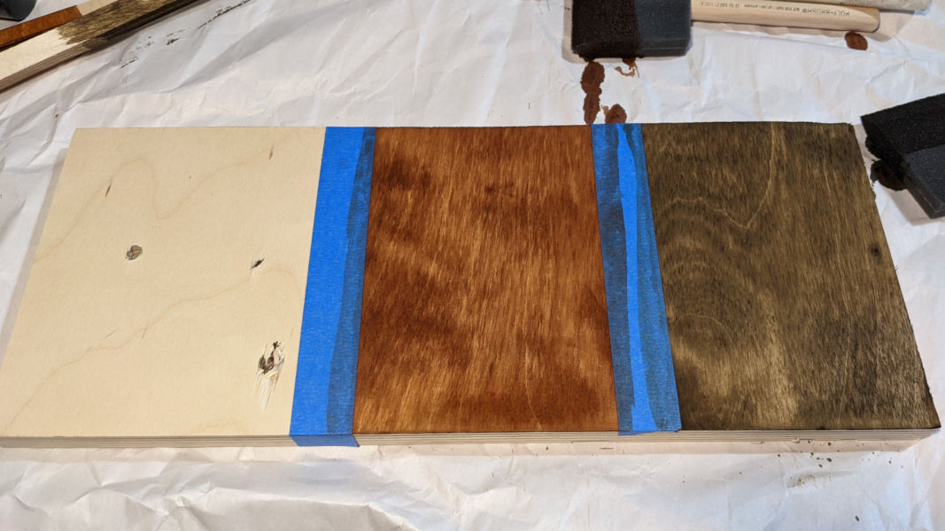 Using Wood Dyes On Maple and Oak - Blue Dye - Blue Wood Stain 